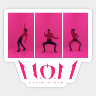 Copia de N.O.M Logo white Sticker
